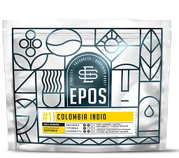 Кава в зернах EPOS COLOMBIA INDIO (FILTER) свіжообсмажена 100% арабіка 200 г