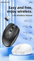 Мишка бездротова Borofone BG7 Platinum 2.4G business wireless чорний - мініатюра 2