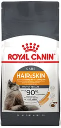 Сухий корм Royal Canin Hair & Skin Care для котів від 1 до 7 років для турботи про шкіру та вовну 2 кг (3182550721738)