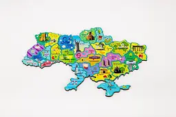 Пазл Мапа України на магніті PuzA4-22926 PuzzleOk - мініатюра 2