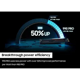 Накопичувач SSD M.2 2280 2TB 990 PRO with Heatsink Samsung (MZ-V9P2T0GW) - мініатюра 4