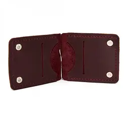Шкіряний затиск для грошей Gofin 11,5х8,5 см acs0012032 - мініатюра 4