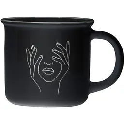 Чашка Lady in black VT-C-513370 Vittora 370 мл в асортименті