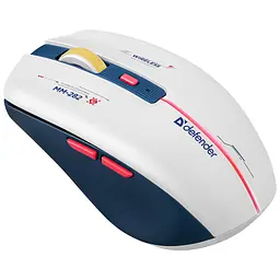 Мишка Defender Dila MM-282 Wireless White/Blue (52282) - мініатюра 6