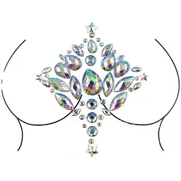Наклейки кристали для грудей Crystals 3 8518 13х10.5 см