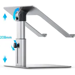 Підставка для ноутбука Baseus Metal Adjustable Laptop Stand Silver (LUJS000012) [99674] - мініатюра 7