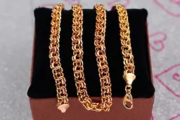 Ланцюг Xuping Jewelry круглий бісмарк 70 см 7 мм золотистий