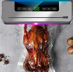 Вакууматор Rotex RVS-120-S SuperVac вакуумний пакувальник для вакуумного пакування продуктів 120 Вт Чорний - мініатюра 3