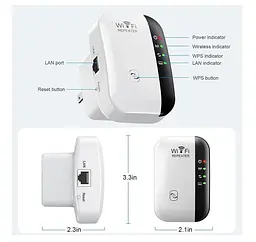 Усилитель сигнала Wi-Fi ретранслятор, репитер Voltronic Repiter 300M MT02 2,4ГГц - мініатюра 5