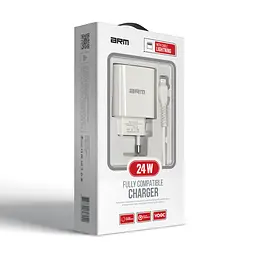 Мережевий зарядний пристрій для смартфона та планшета, AR012 24W White 1xUSB з кабелем USB-A to Lightning в комплекті, підтримка Quick Charge 3.0, швидка зарядка для iPhone та iPad, ArmorStandart (ARM69894) - мініатюра 6