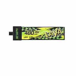 Акумулятор BetaFPV Lava 2 1S 480 mAh BT2.0 / 3.8V / 95C / LiHV для FPV Air, Meteor, Cetus, Tiny Whoop (19520)