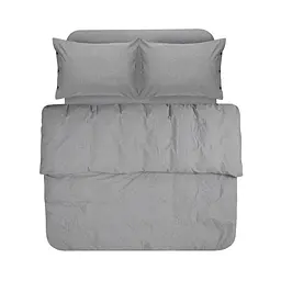 Постільна білизна Lotus Home Washed cotton - Solid antracite євро