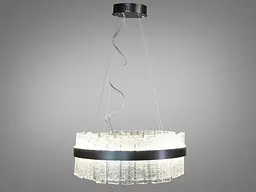 Стельова люстра LED Diasha 817/500PB, 110W, чорна, регульована висота, для коридору та вітальні - мініатюра 2
