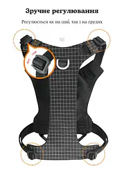 Шлея для собак Truelove TLH6771 з LED-підсвічуванням і тримачем для GPS-трекера Чорний, S - мініатюра 8