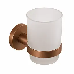 Підвісна склянка для зубних щіток VBI Venus 10x6,8x10 см brushed copper VBI-040004BC