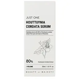 Заспокійлива сироватка з екстрактом гуттуїнії Beauty of Majesty Just One Houttuynia Cordata Serum 30 мл - мініатюра 3