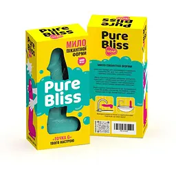 Крафтове мило-член із присоскою Pure Bliss Mini Turquoise - мініатюра 7