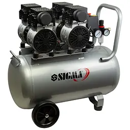 Компресор чотирициліндровий безмасляний Sigma 2.2 кВт 320л/хв 8 бар (7042551) - мініатюра 7