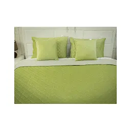 Покривало Руно Olive Green ромб велюр 220х240 (330.55_Olive Green ромб) - мініатюра 7