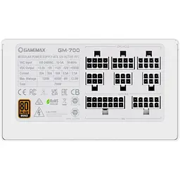 Блок живлення GameMax GM-700 700W 80+ Bronze White (GM-700 Modular white) - мініатюра 8