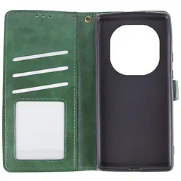 Шкіряний чохол-книжка GETMAN Gallant (PU) для Xiaomi Redmi Note 15 Pro 5G Зелений - мініатюра 3
