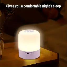 Led нічник лампа / Настільна USB лампа-нічник 360°/ Сенсорна / Акумуляторна / Декоративна / Purple - мініатюра 5
