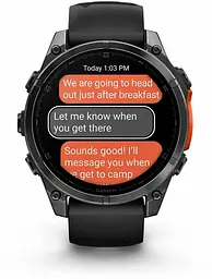 Смарт-годинник Garmin Fenix ​​8 47mm AMOLED Slate Gray with Black Silicone Band (010-02904-00) - мініатюра 4