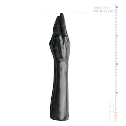 Рука для фістингу All Black Fisting Dildo 38 cm чорний - мініатюра 4