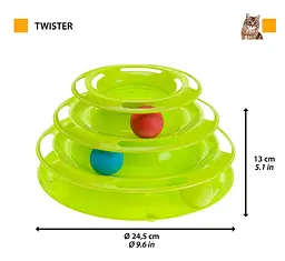 Іграшка для котів Ferplast Twister Ø 24.5x13 см 85089099 - мініатюра 2