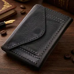 Практичное портмоне унісекс у три складання Grande Pelle 16789 чорний - мініатюра 4