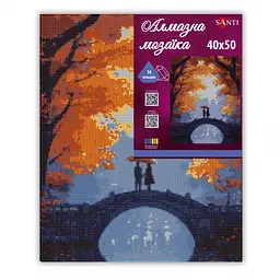 Алмазна мозаїка Santi Осіння романтика 40х50 см на підрамнику (956062) - мініатюра 2