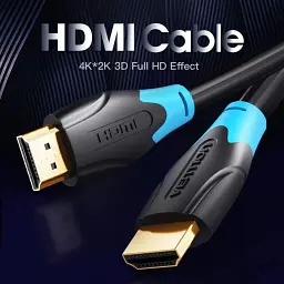 Кабель мультимедійний HDMI M to HDMI M 3.0m 4K60Hz black Vention (VAA-B02-L300) - мініатюра 5