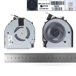 Вентилятор кулер для HP Pavilion x360 15-DQ 15T-DQ tpn-w140, (без кришки, L51349-001, FLB5 DFS200405BY0T) - мініатюра 3