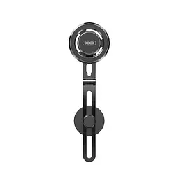 Автотримач XO C132 Tesla specific iPhone metal bracket with magnetic iron ring Чорний - мініатюра 4