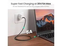 Кабель USB Type-C UGREEN US316 Type-C to Type-C 1m Black (70427) - мініатюра 5