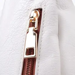 Жіноча сумка через плече з отвором для навушників з екошкіри Vintage 22785 біла - мініатюра 9