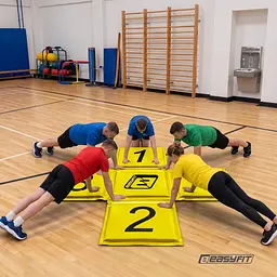 Крос-мат для стрибків EasyFit спортивний складаний (жовтий) - мініатюра 13