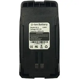 Акумуляторна батарея для UV-6R Std 1800mAh (BL-6) [76651] - мініатюра 1