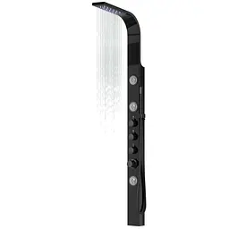 Душова панель Corsan Snake black LED S002MBLLED, Чорний матовий - мініатюра 3