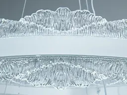 Люстра LED підвісна Romin біла 140Вт 2 кільця пульт - мініатюра 4