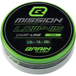 Волосінь Brain Mission Carp Line (Camo) 600m 0.30mm 7.6kg - мініатюра 2