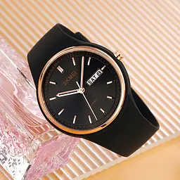 Жіночий наручний годинник 2057BK Black Skmei acs0030345 - мініатюра 4