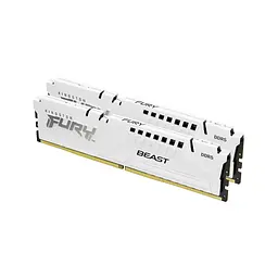 Модуль пам'яті для комп'ютера DDR5 32GB (2x16GB) 6000 MHz Beast White Kingston Fury (ex.HyperX) (KF560C36BWE2K2-32) - мініатюра 3