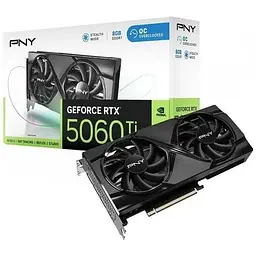 Відеокарта PNY GeForce RTX 5060 Ti Dual Fan 8GB OC