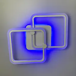 Стельова мінімалістична LED люстра в білому корпусі Line.F RGB підсвітка є - мініатюра 9