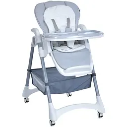 Дитячий стільчик для годування El Camino STEADY ME 1177 Quiet Gray