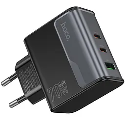МЗП CS75A Star Speed PD70W+QC3.0 (1USB-A/2C) Midnight black Hoco teh0029638 - мініатюра 5