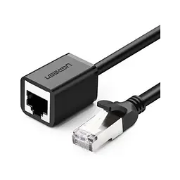 Патч-корд 3м F/UTP cat 6 RJ-45 Extension black Ugreen (U_11282) - мініатюра 1