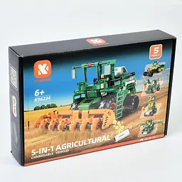 Конструктор K96234 радіо/к 5в1(сільськогосподарська техніка робот)акум,USBзарядне,кор,30-20-5,5см