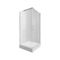 Душова кабіна Qtap Taurus CRM1099SC6 Clear 2020x900x900 мм + піддон Tern 309912C 90x90x12 см із сифоном
